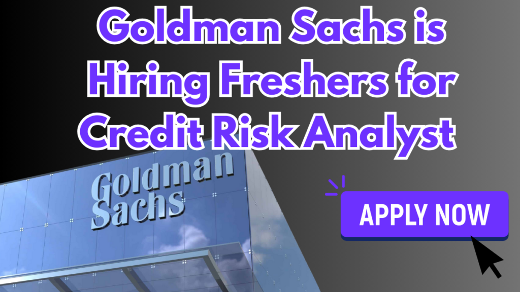 Credit Risk Analyst at Goldman Sachs