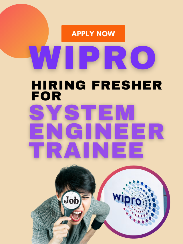 System Engineer Trainee with Wipro