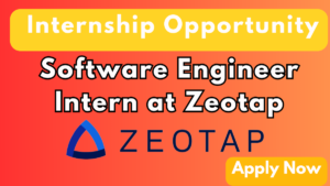 Zeotap is Hiring Software Engineer Interns