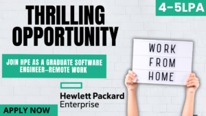 Join HPE as a Graduate Software Engineer