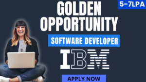 Software Developer Role at IBM